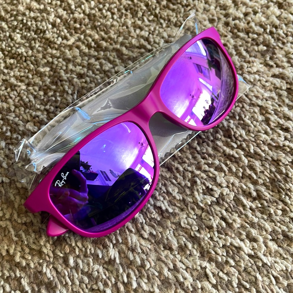 Pink Purple Rayban Sunglasses